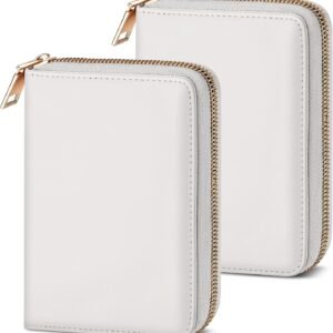 Airkit Passport Holder for Travel, Passport Cover for Men and Women, Family Passport Wallet, Credit Card Holder with Zipper, White