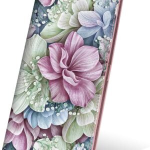 Airkit Women's Bifold Wallet, Slim RFID Blocking Wallet for Ladies, Thin Credit Card Holder with Zipper Pocket, Flowers